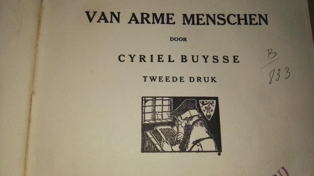 Cyriel Buysse - Van arme menschen - 2de druk - 1926, Antiek en Kunst, Ophalen of Verzenden
