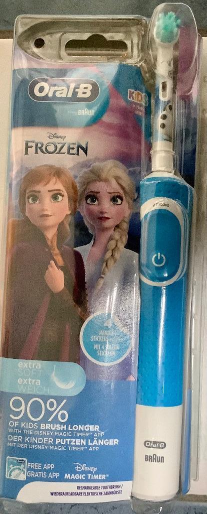 Brosse à dents Oral B Frozen à partir de 3 ans, Enlèvement ou Envoi, Neuf, Brosse à dents