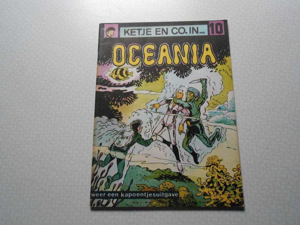 Ketje en co 10 Oceania 1969  1 ste druk., Boeken, Gelezen, Hurey, Eén stripboek, Ophalen of Verzenden