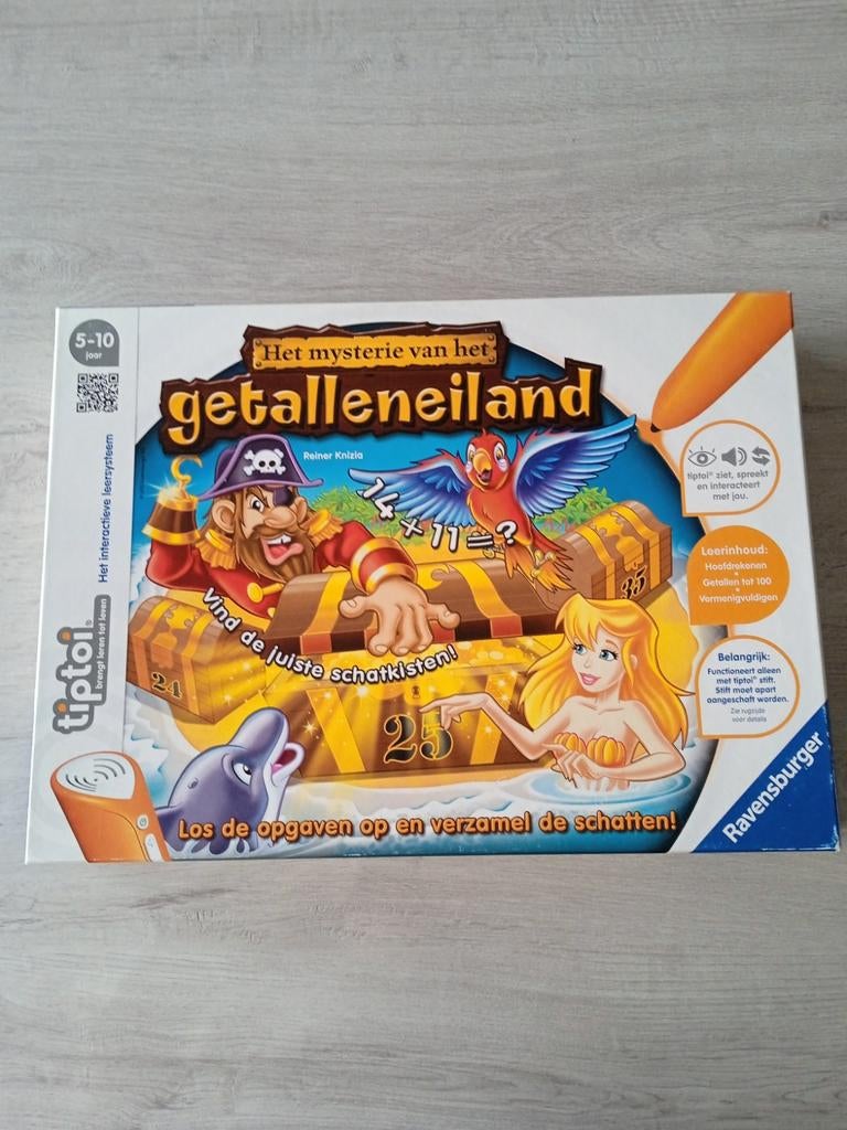 Ravensburger : Het mysterie van het getalleneiland, Ophalen, Zo goed als nieuw, Rekenen, Met geluid