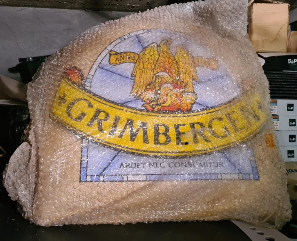 Reclame / metalen bord Grimbergen., Verzamelen, Ophalen