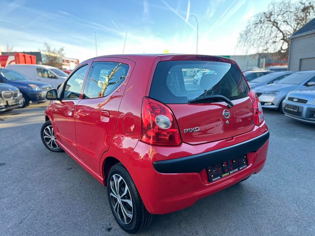 Nissan Pixo 1.0i | Airco | Keuring+Carpass | GARANTIE |, Autos, Rouge, Euro 5, Achat, 50 kW