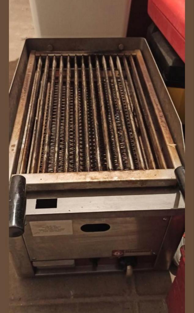 Grill au gaz et pierre de lave Inox - Diamond, Enlèvement, Utilisé