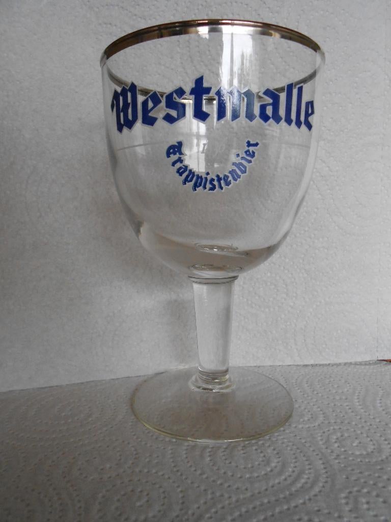 Westmalle bierglazen 1836 ( Durobor ) Uniek 45cl, Verzamelen, Ophalen, Nieuw, Bierglas