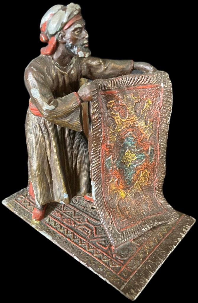 Weens Brons Vienna Bronze Beeld Figuur Arabier Bergmann, Verzenden, Brons