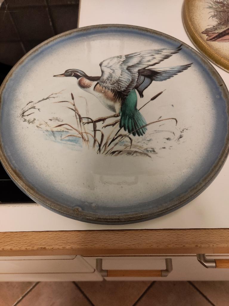Lot de 2 assiettes vintage, Enlèvement
