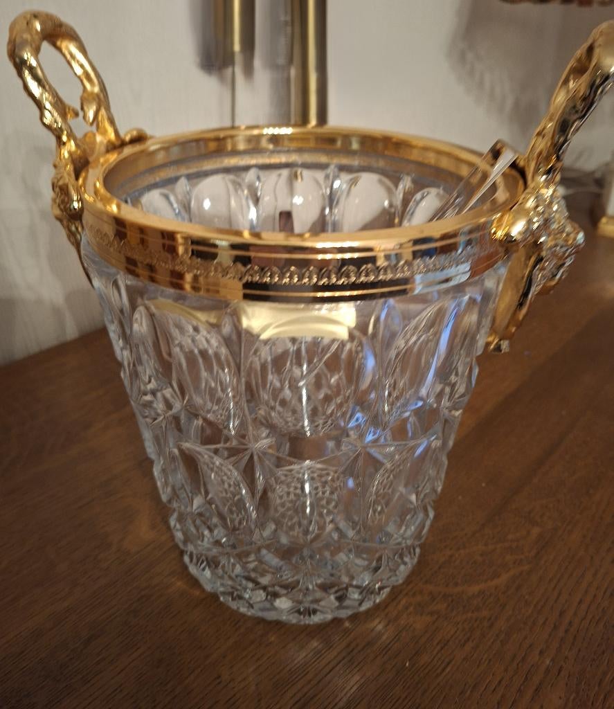 kristallen ijsemmer set, Antiek en Kunst, Ophalen of Verzenden
