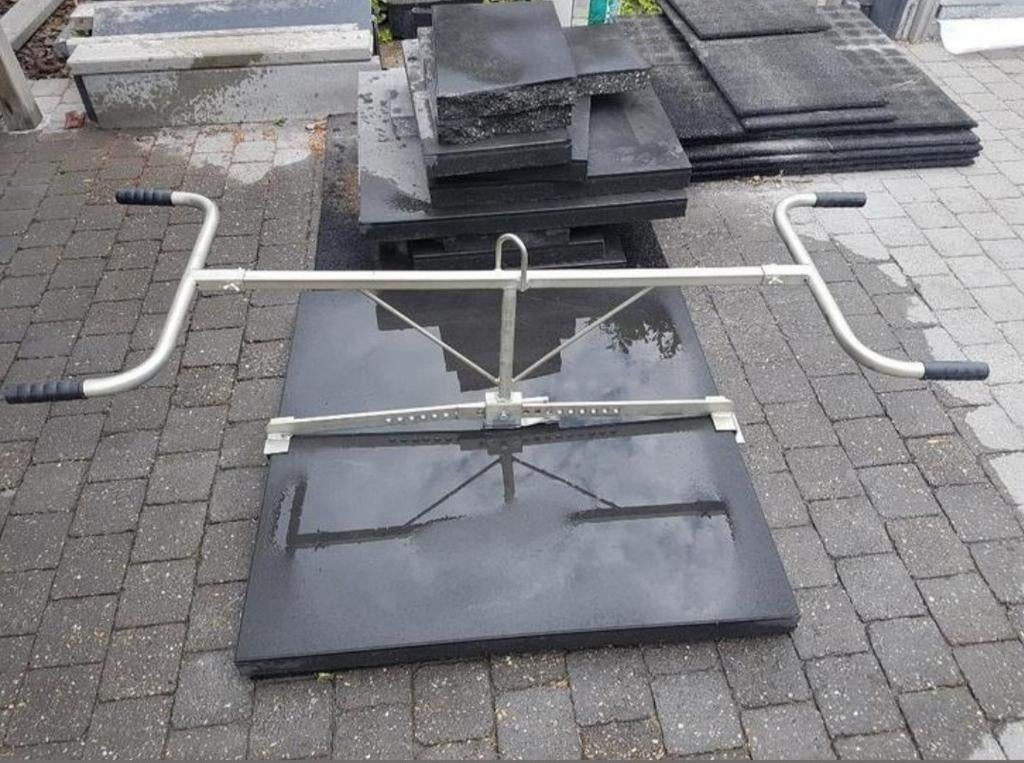 Particulier loue lève dalle jusque 108cm, Comme neuf, Tuiles de terrasse