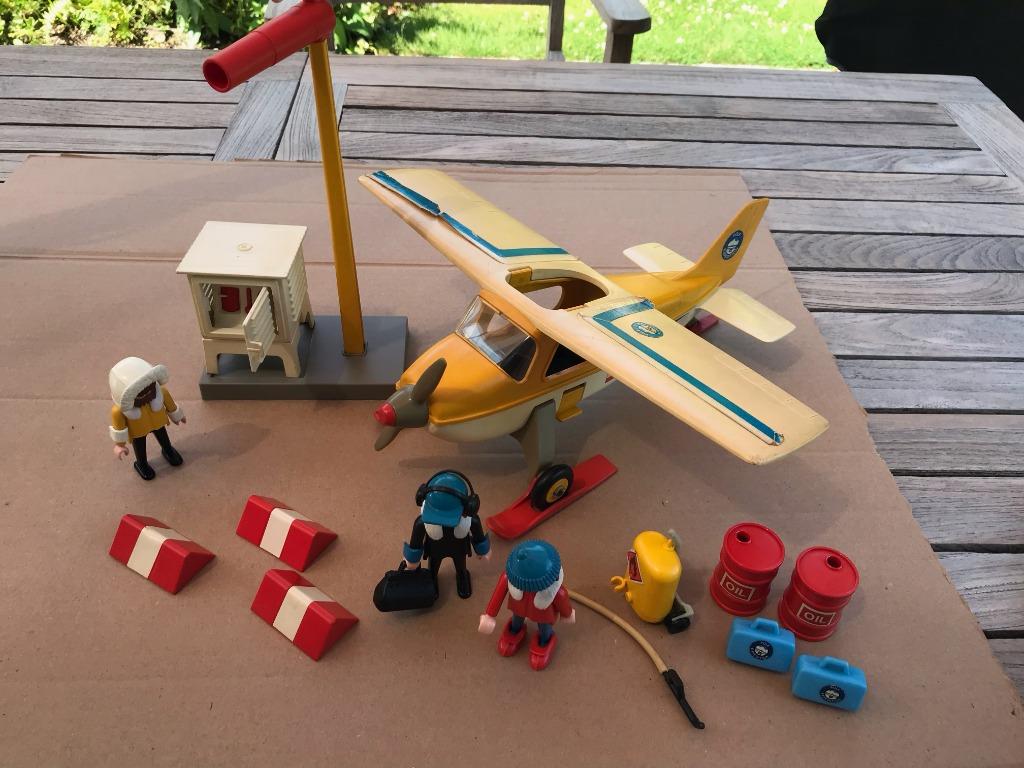 Playmobil set 3457 Yellow Artic Plane - 1986 zeldzaam, Kinderen en Baby's, Speelgoed | Playmobil, Gebruikt, Ophalen of Verzenden