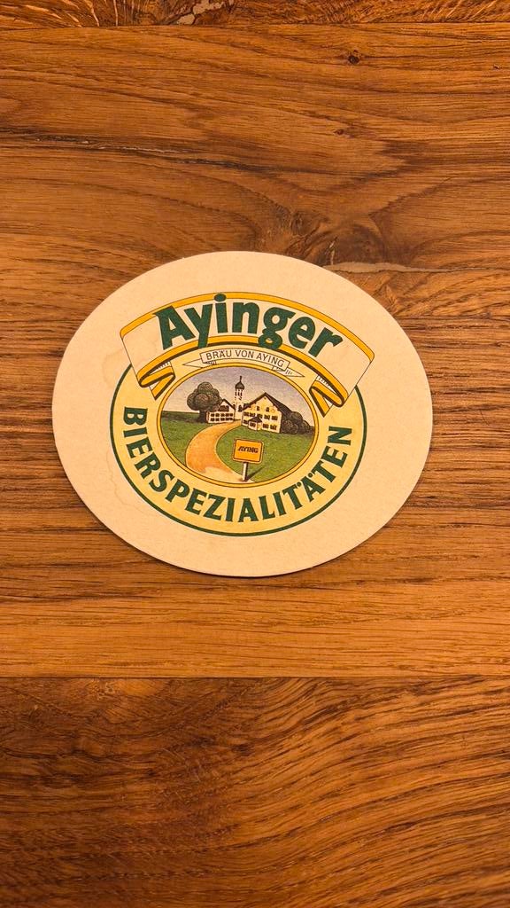 1 bierviltje Ayinger, Ophalen of Verzenden