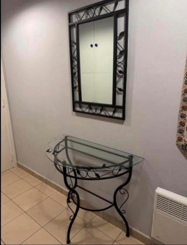 Tafel en spiegels, Maison & Meubles, Accessoires pour la Maison | Miroirs, Comme neuf, Enlèvement