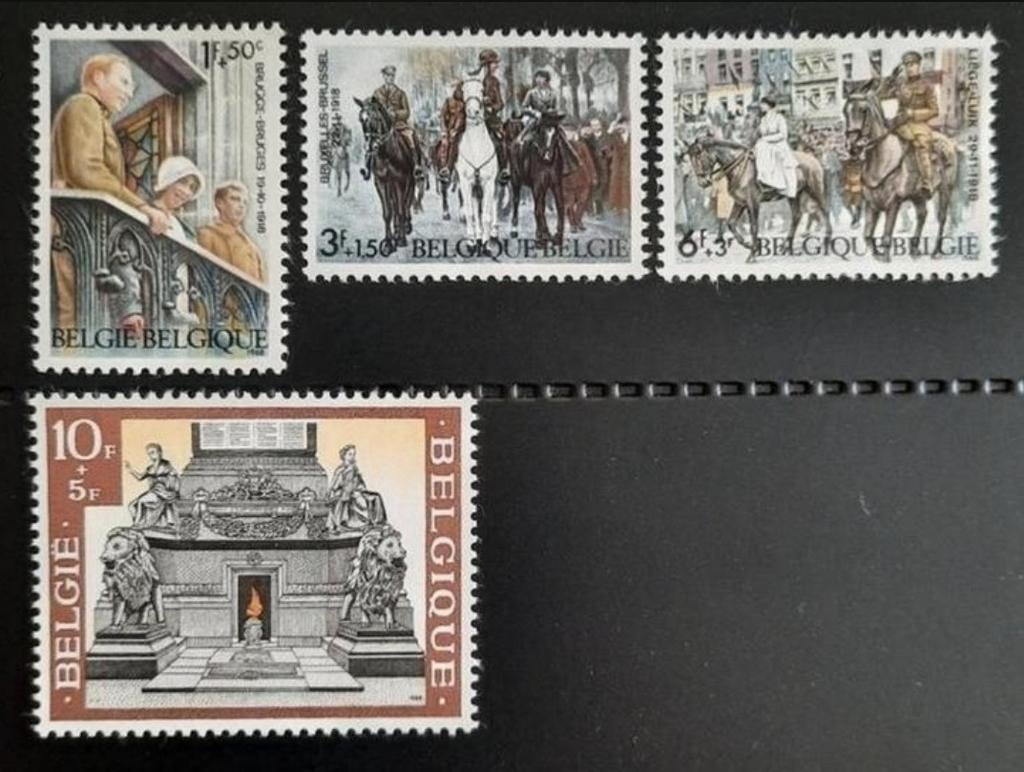 Belgique : COB 1474/77 ** Patriotique 1968., Timbres & Monnaies, Sans timbre, Neuf, Enlèvement ou Envoi, Non oblitéré