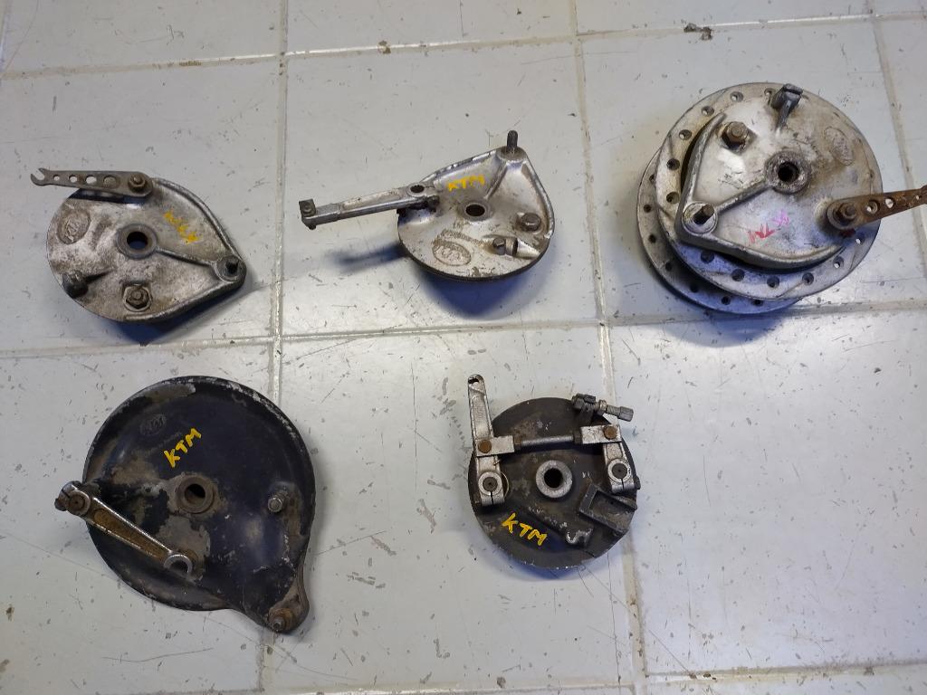 ktm trommelremplaten oude cross enduro moto, Motoren, Ophalen of Verzenden, Gebruikt