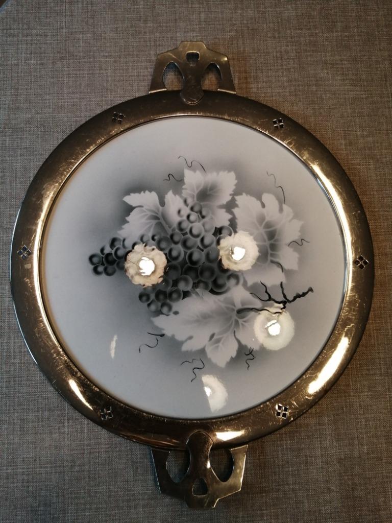 Art nouveau taart schaal schotel, Ophalen of Verzenden