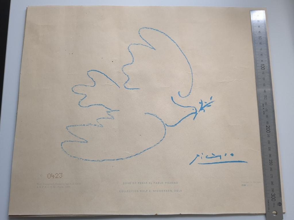 Pablo Picasso-Colombe de la Paix repro 1967, Antiek en Kunst, Ophalen of Verzenden