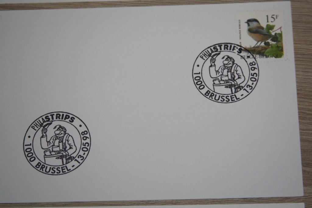 Nero , Marc Sleen Kaart met 1e dag stempel , 1998, Verzamelen, Stripfiguren, Nieuw, Overige typen, Overige figuren, Ophalen of Verzenden
