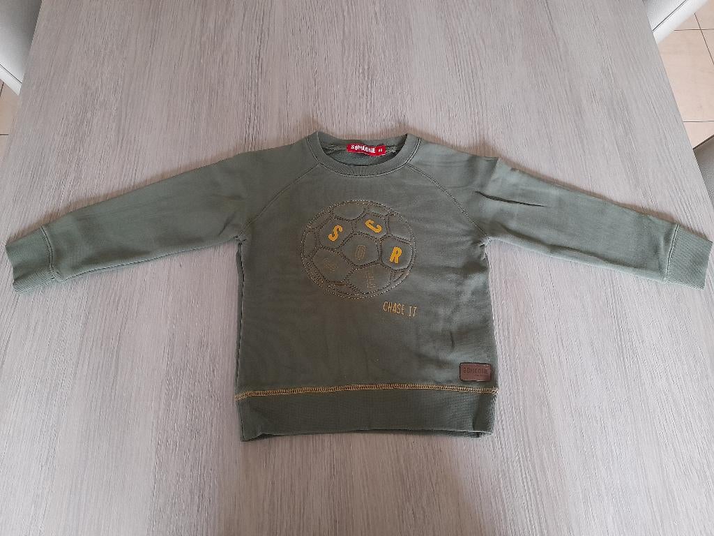 Kaki trui Someone 110, Kinderen en Baby's, Kinderkleding | Maat 110, Trui of Vest, Ophalen of Verzenden, Zo goed als nieuw, Someone