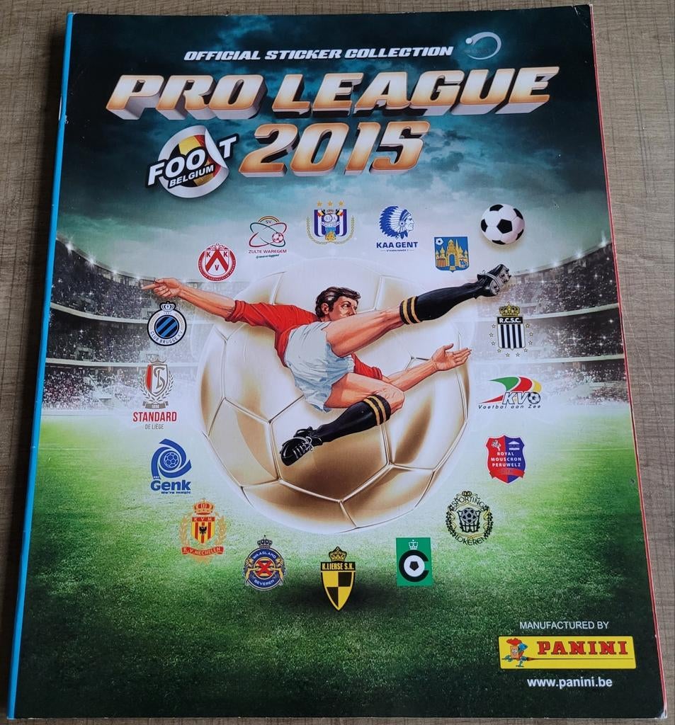 Panini stickeralbum: Pro League 2015, Collections, Enlèvement ou Envoi, Utilisé, Livre ou Revue