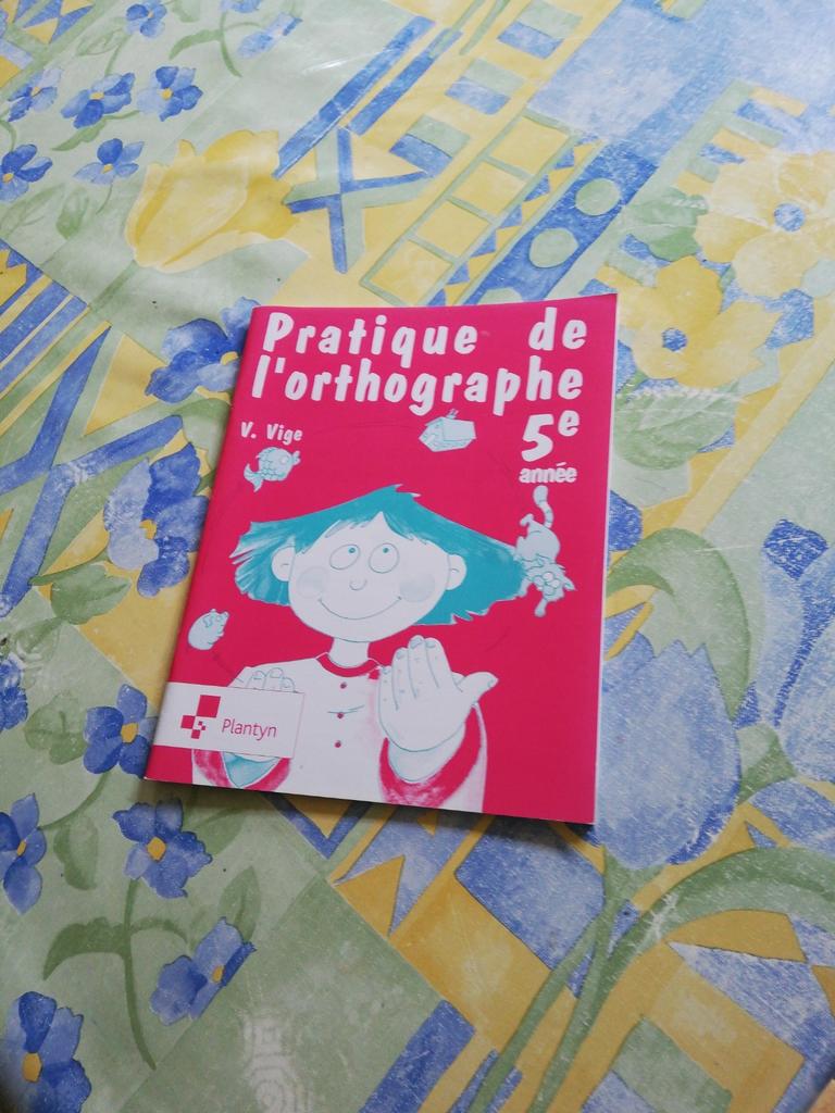 Pratique de l'orthographe. 5e primaire., Enlèvement ou Envoi, Comme neuf