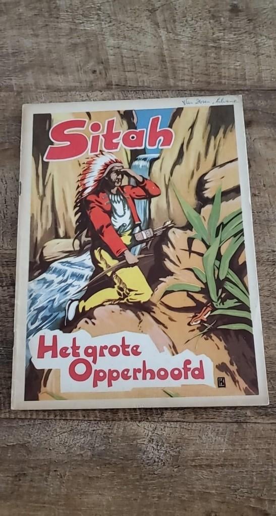 Sitah , Het grote opperhoofd eerste druk 1948, Eén stripboek, Ophalen of Verzenden, Zo goed als nieuw