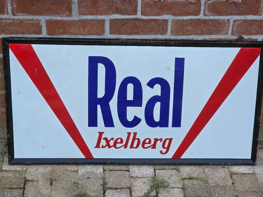 Plaque émaillée bière Real Ixelberg., Collections, Enlèvement