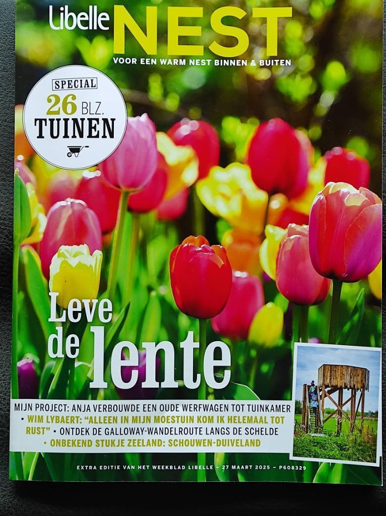 Tijdschrift Libelle NEST Leve de Lente > inhoud & foto's, Ophalen of Verzenden, Nieuw, Damesbladen