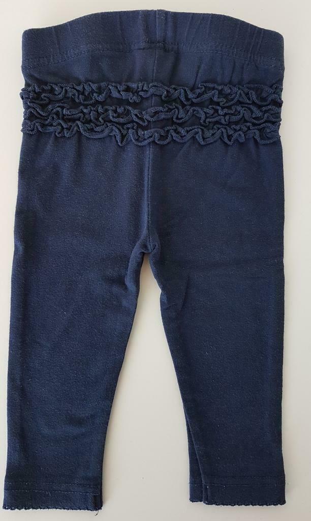 Donkerblauwe legging met ruches - Zeeman - maat 68 - meisje, Kinderen en Baby's, Babykleding | Maat 68, Zeeman, Broekje, Meisje