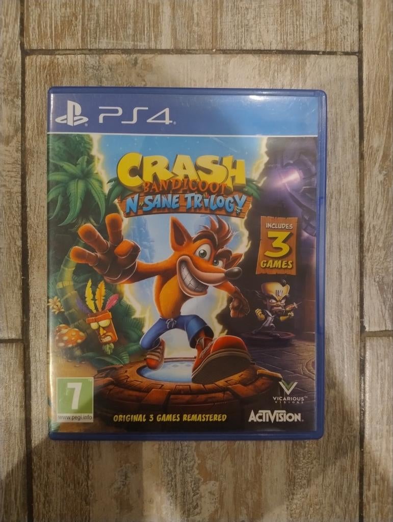 Crash Bandicoot N. Sane Trilogy – PS4  Compatible ps5, Enlèvement