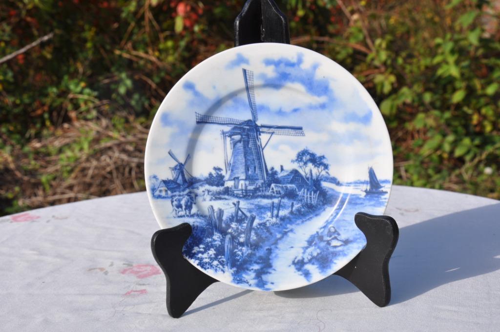 §  assiette murale decorative delft fleur (11), Ophalen of Verzenden