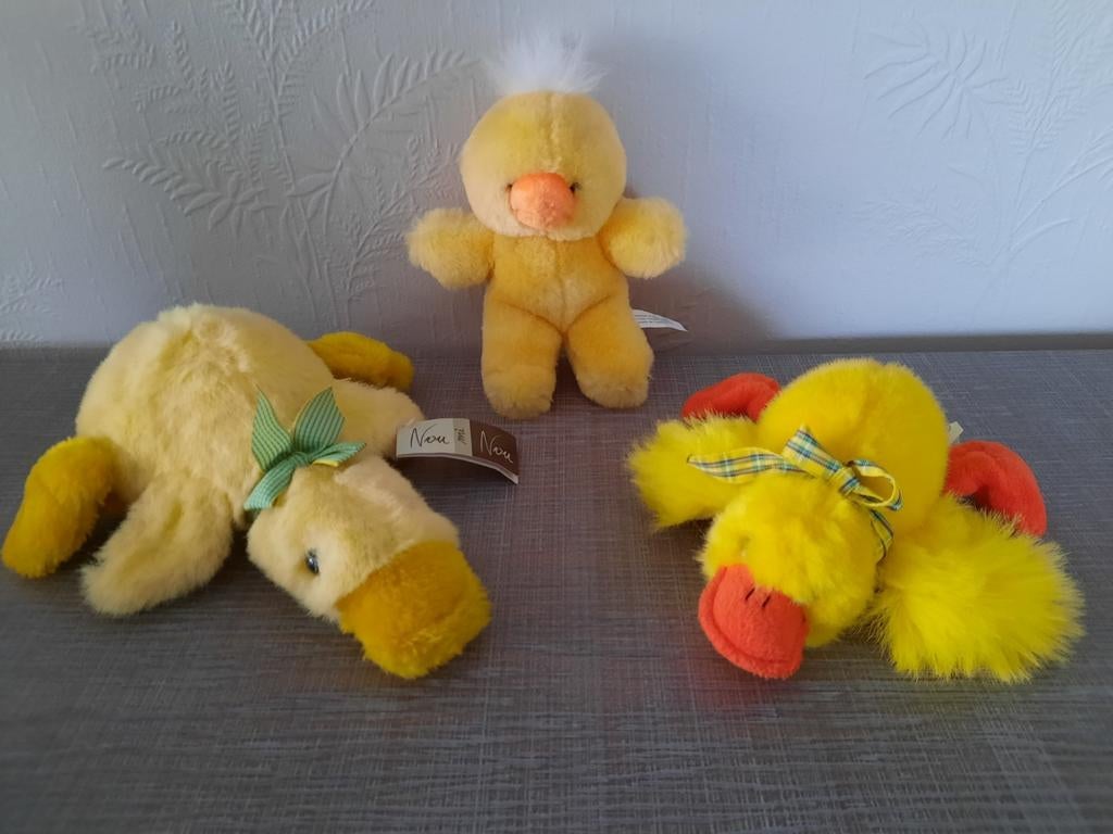 3 knuffel kuikentjes, Ophalen of Verzenden, Zo goed als nieuw