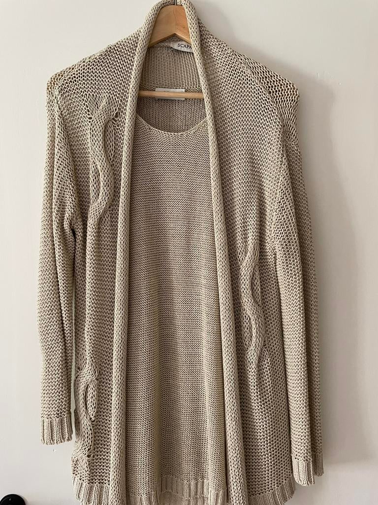 Scapa Top en gilet beige, Kleding | Dames, Truien en Vesten, Ophalen of Verzenden, Zo goed als nieuw, Maat 36 (S), Beige