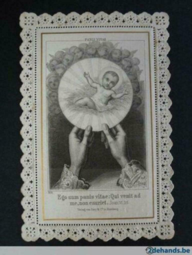 oud bidprentje eerste mis Emiel Bruffaerts 1882, Verzamelen, Bidprentjes en Rouwkaarten, Verzenden, Rouwkaart