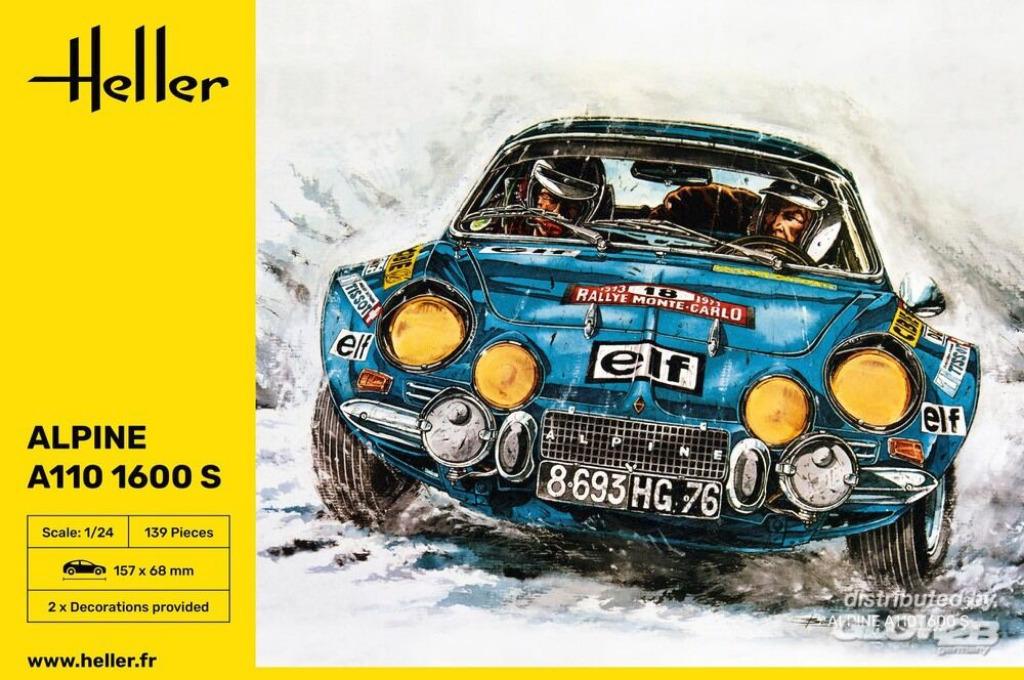 HELLER 80745 alpine A110 1600S échelle 1/24, Neuf, Enlèvement ou Envoi, Voiture, Plus grand que 1:32