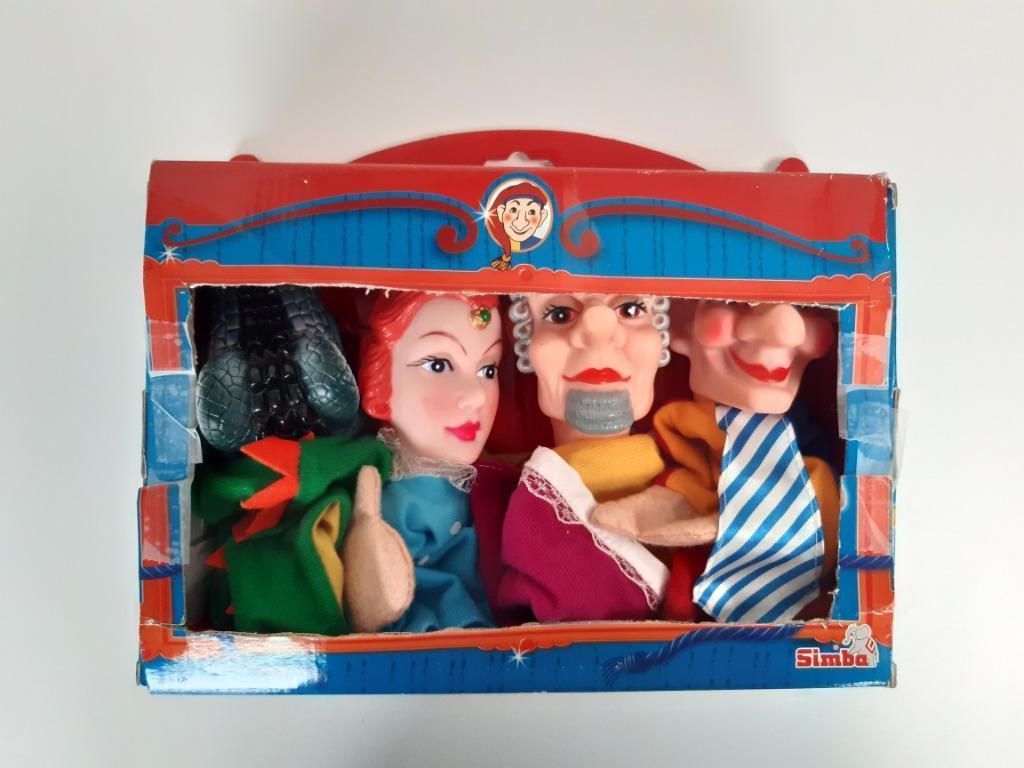 4 handpoppen voor poppenkast  Simba, Kinderen en Baby's, Speelgoed | Poppen, Ophalen of Verzenden, Zo goed als nieuw, Overige typen