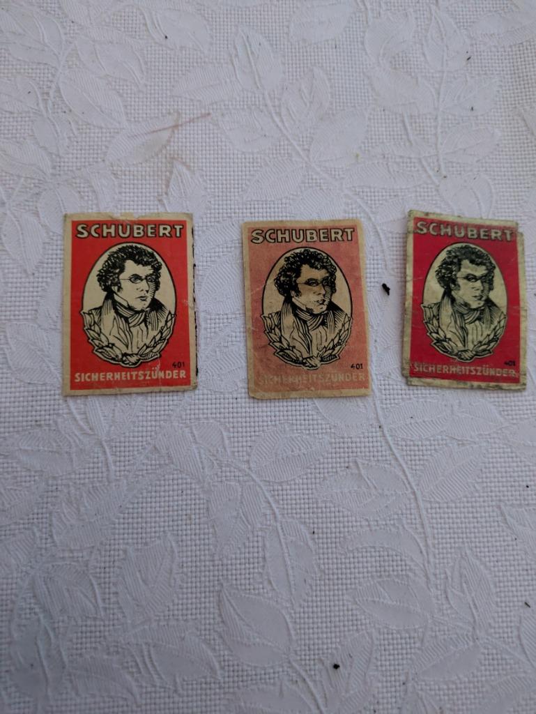 Luciferetiketten Schubert, Ophalen of Verzenden, Gebruikt, Luciferdoosjes of -merken
