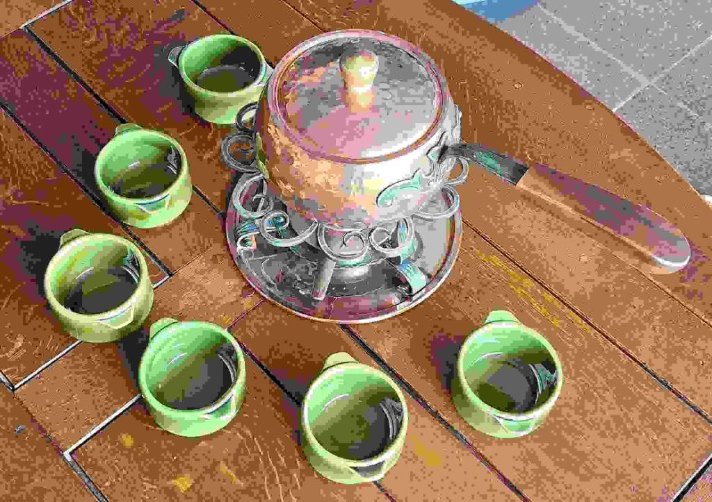 Fondueset, Elektronische apparatuur, Fonduesets, Ophalen of Verzenden, Gebruikt, Brander, Fondueset