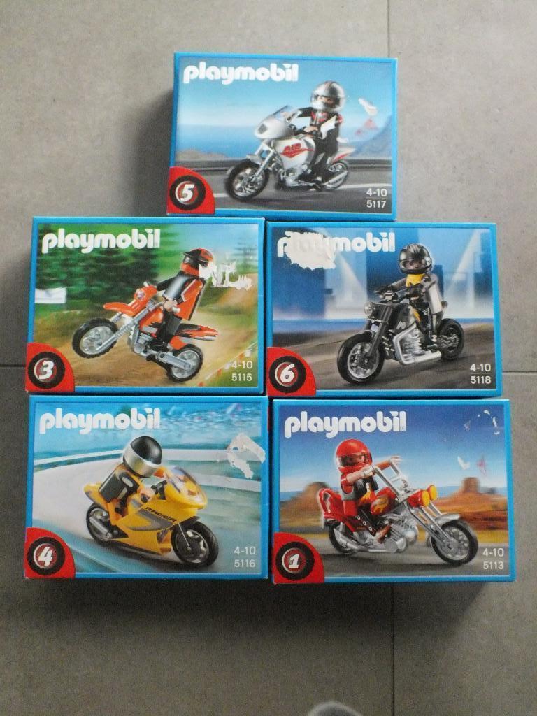 5 motors collectie playmobil, Envoi, Neuf