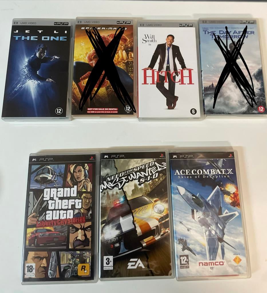 Lot PSP - umd games en films, Games en Spelcomputers, Games | Sony PlayStation 3, Ophalen of Verzenden, Zo goed als nieuw
