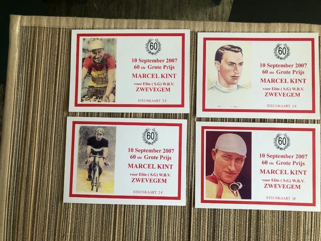 Wielerfoto - Steunkaarten Marcel Kint, Ophalen of Verzenden, Zo goed als nieuw