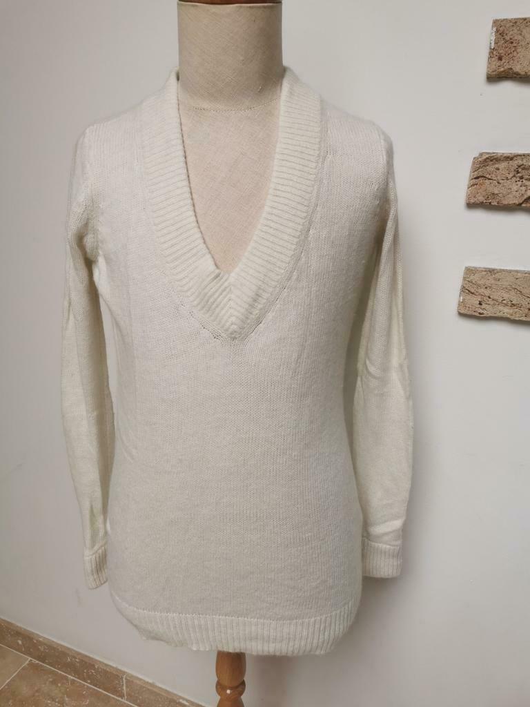 Très beau pull blanc en laine de chez Zara, Enlèvement ou Envoi, Comme neuf, Taille 36 (S)