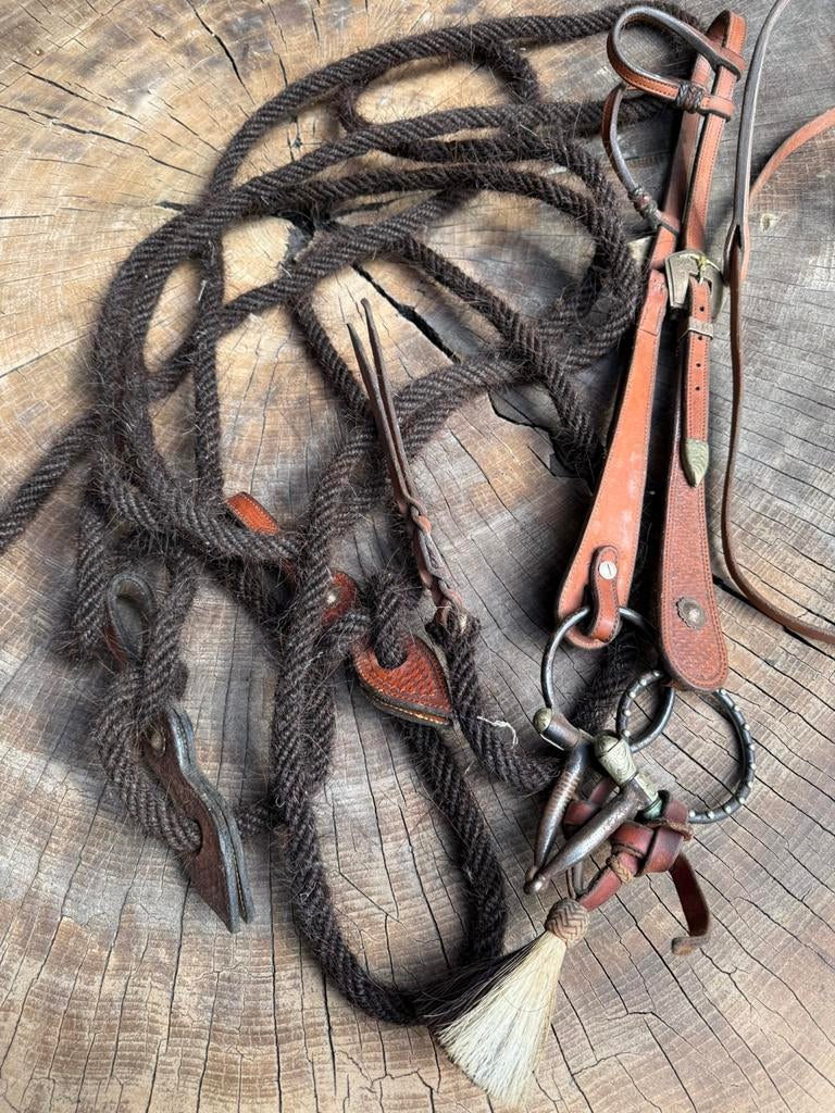 Mecate quarter horse  western riding buckaroo, Enlèvement ou Envoi, Comme neuf, Western