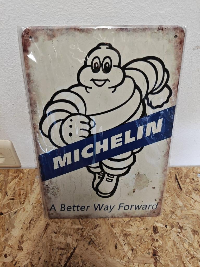 Metalen bord Michelin, Verzamelen, Ophalen, Nieuw