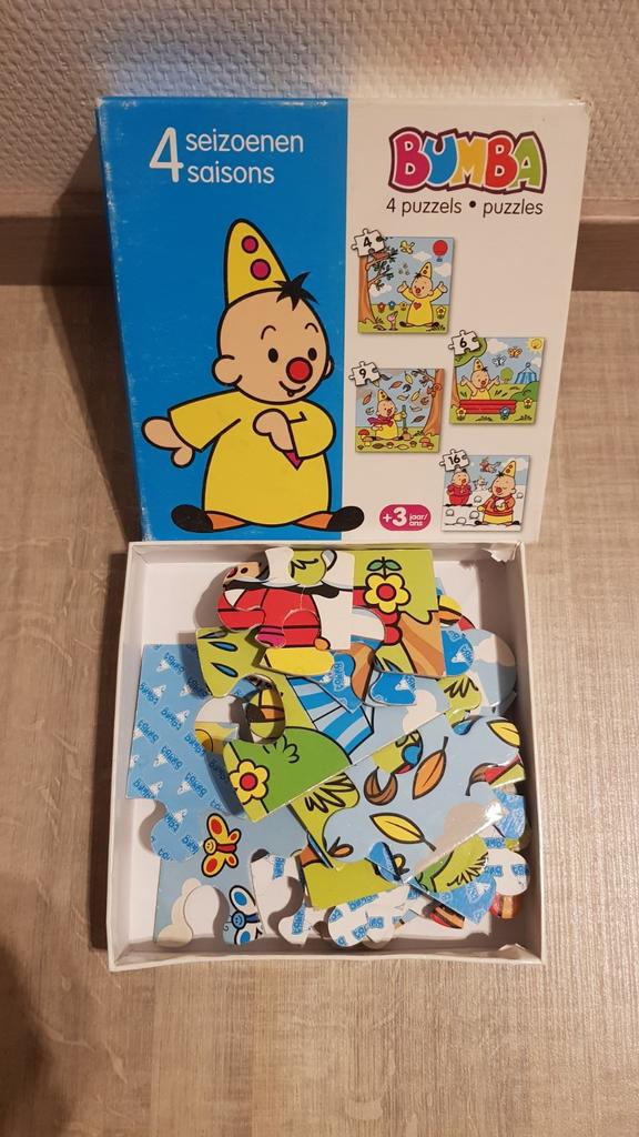 4 puzzels Bumba in 1, Enlèvement ou Envoi, Moins de 10 pièces, Utilisé, 2 à 4 ans