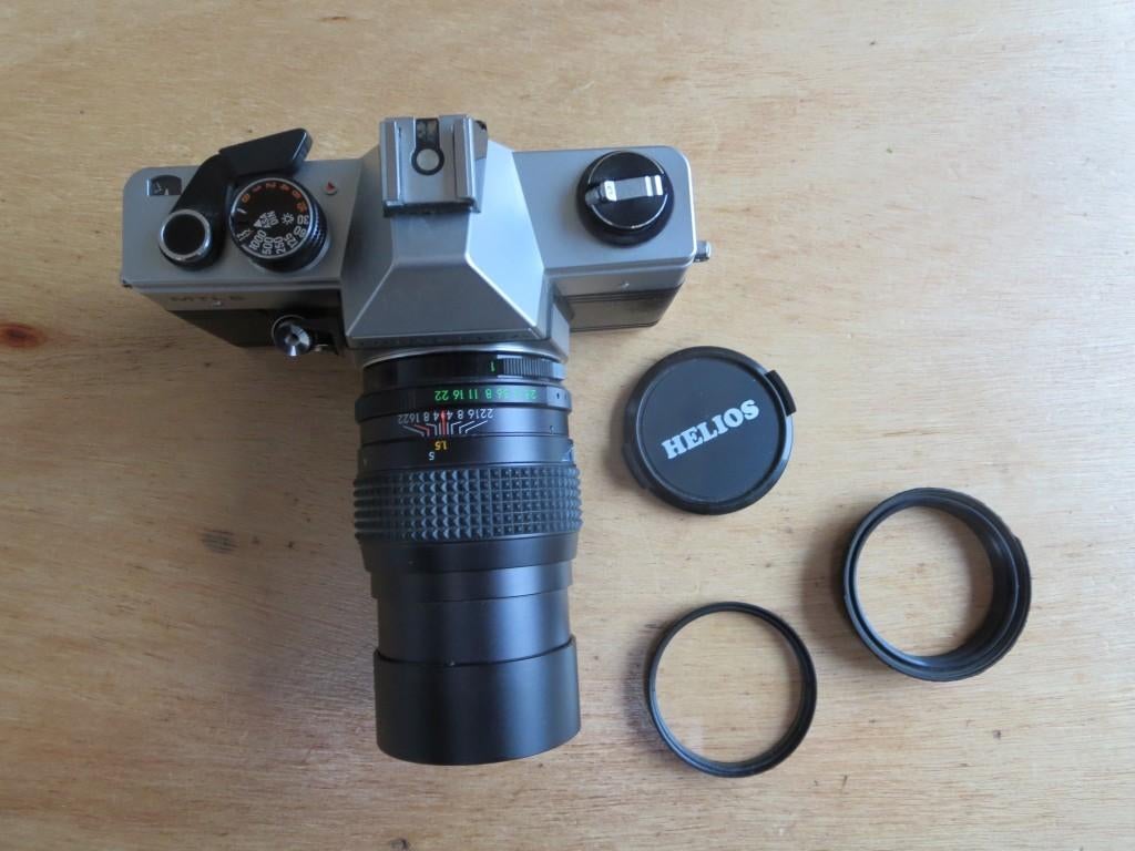 Appareil photo reflex Praktika MTL 5 avec objectif Helios, Enlèvement ou Envoi, Comme neuf, Reflex miroir, Autres Marques