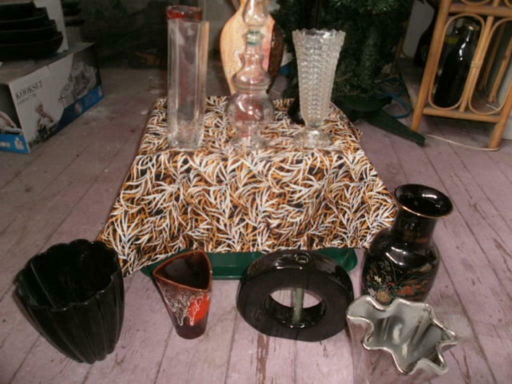 divers vases, Enlèvement ou Envoi, Comme neuf, Noir, Verre