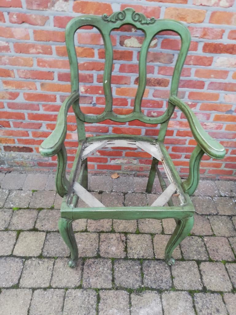 oude stoel eenzit, Antiek en Kunst, Ophalen