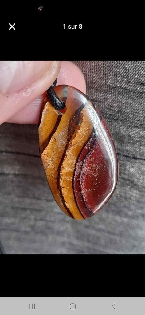 Pendentif en opale boulder d'Australie, Enlèvement ou Envoi, Neuf, Femme ou Homme, Avec pierre précieuse