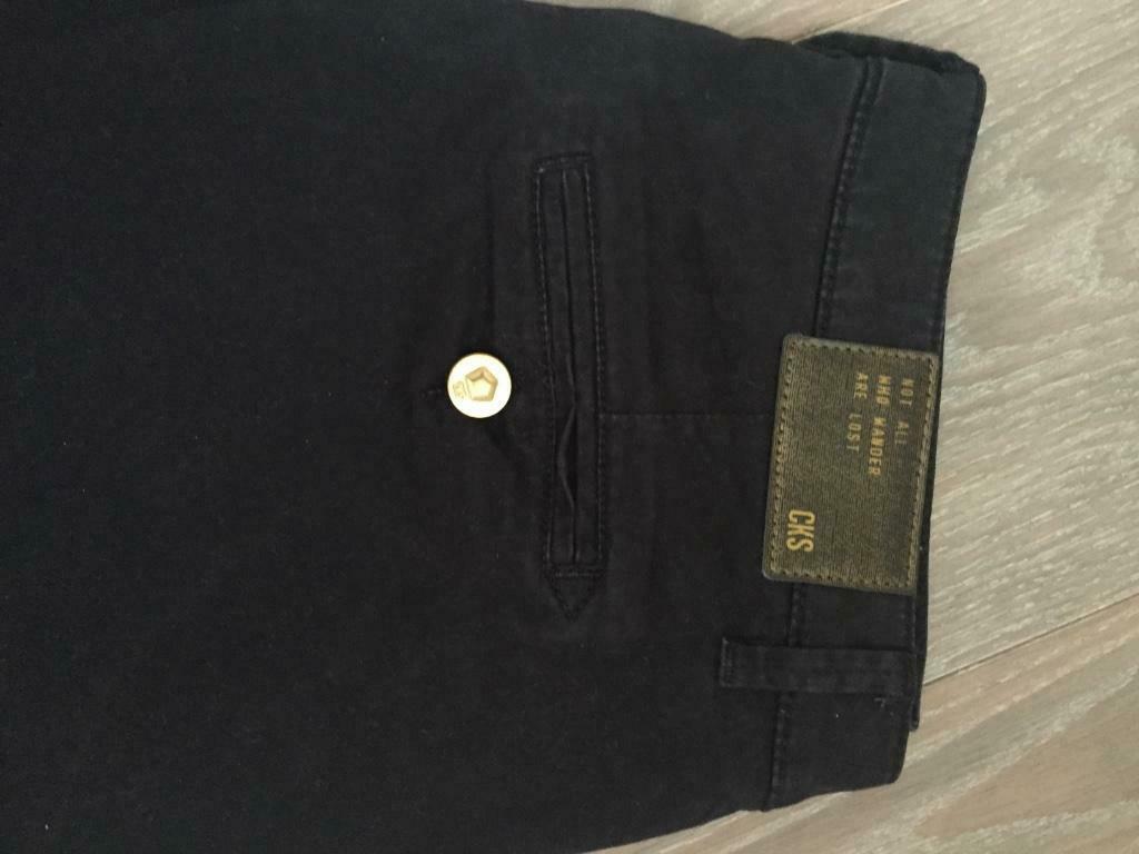 CKS broek maat 38/40, Kleding | Dames, Broeken en Pantalons, Maat 38/40 (M), Zo goed als nieuw, Verzenden, Blauw
