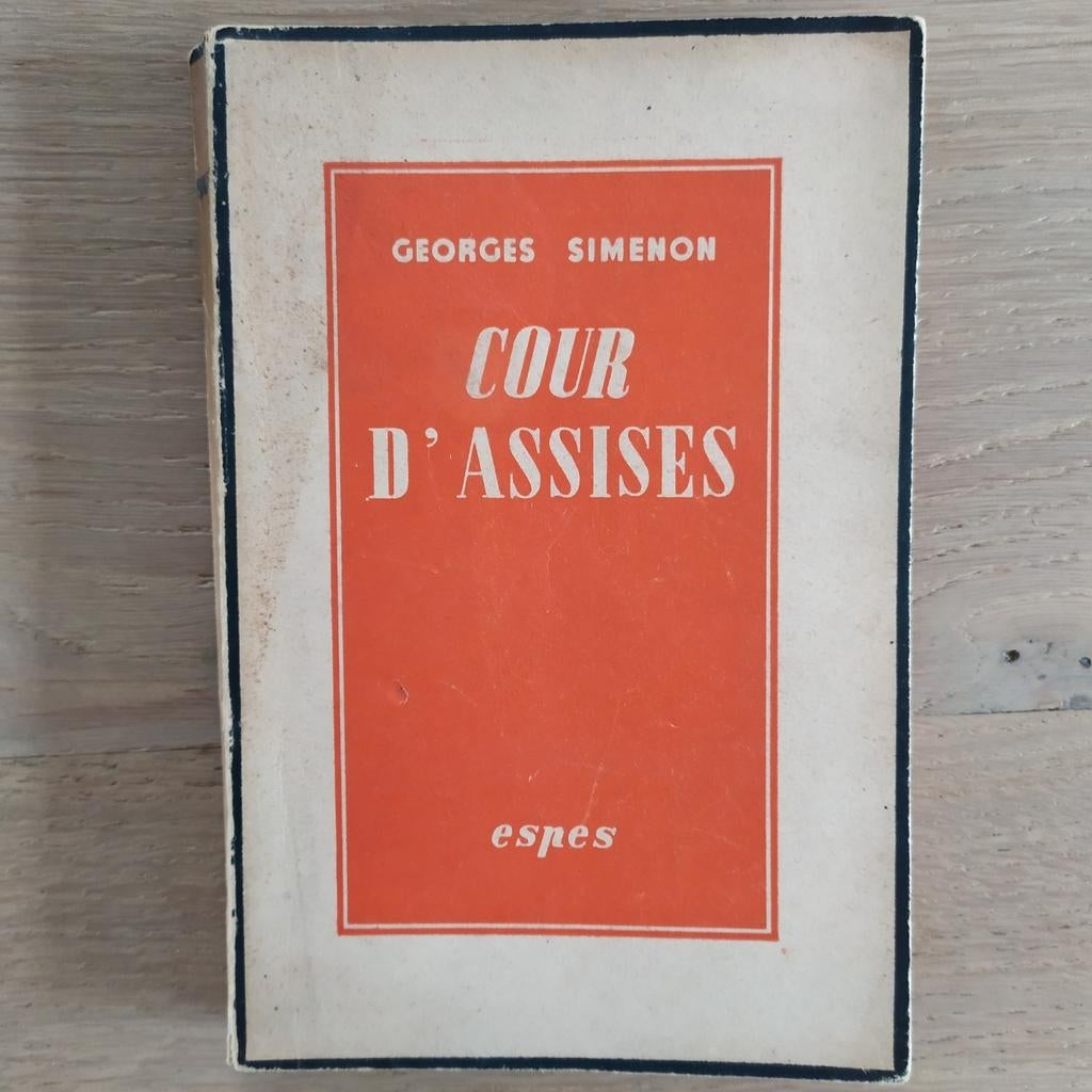 Simenon Cour d'assises Ed Espes sd, Enlèvement ou Envoi, Utilisé, SIMENON Georges