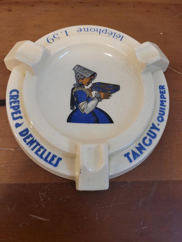 cendrier publicitaire crêpes à dentelles tanguy quimper, Enlèvement ou Envoi, Utilisé, Autres types